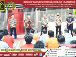 Aplikasi NapiGo 2.2 Rutan Kelas I Labuhan Deli , Kumham Sumut: Disosialisasikan Kepada Warga Binaan