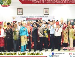 Bangkit Bersama Membangun Peradaban Dunia, Rutan Kelas I Labuhan Deli Kumham Sumut Ikuti Peringatan Hari Lahir Pancasila