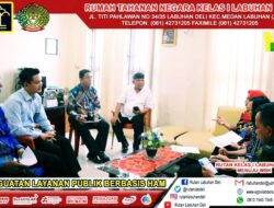 RUTAN KELAS I LABUHAN DELI KUMHAM SUMUT TERIMA KUNJUNGAN DIVISI PELAYANAN HUKUM DAN HAM KANWIL SUMUT