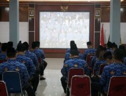 Puncak Perayaan HUT Korpri Ke – 51, Lapas Kelas I Medan Ikuti Upacara Secara Daring
