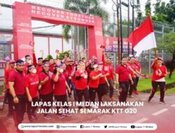 Lapas I Medan Laksanakan Jalan Sehat Semarak KTT G20