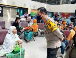 Kapolresta Deli Serdang Pantau Langsung Arus Balik Mudik Di Bandara KNIA