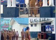 Tingkatkan Disiplin dan Semangat Kerja, Disdukcapil Deli Serdang Rutin Laksanakan Apel Senin Pagi