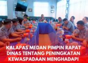 Kalapas Medan Pimpin Rapat Dinas Tentang Peningkatan Kewaspadaan Menghadapi Perayaan Natal Tahun 2023 Dan Tahun Baru 2024