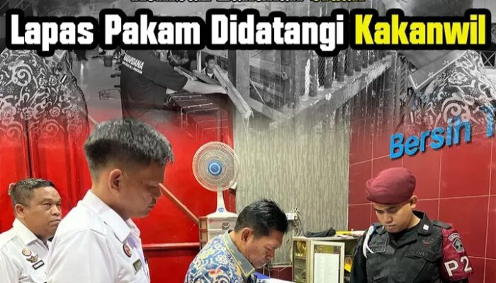 Kembali Lakukan Sidak, Lapas Kelas II B Lubuk Pakam Didatangi Kakanwil Kemenkumham Sumut