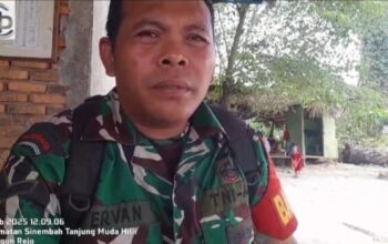 Serda Ervan Syahputra Anggota koramil 0201-16/TM Akan Menindak Tegas Aktifitas Perjudian