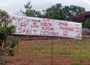 Warga Kalurahan Pampang Gunungkidul Protes Pasang Spandul dan Poster