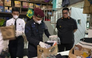 Antisipasi Gangguan Kamtib , Penyalahgunaan dan Peredaran Narkotika, Rutan Tanjung Dibantu APH Gelar Razia Dadakan