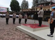 Kapolres Tanah Karo Pimpin Apel Pemberian Reward dan Launching Nomenklatur Pamapta