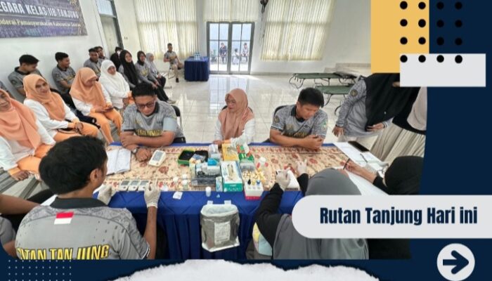 Rutan Tanjung Laksanakan Pelayanan Pemeriksaan Kesehatan dan Donor Darah