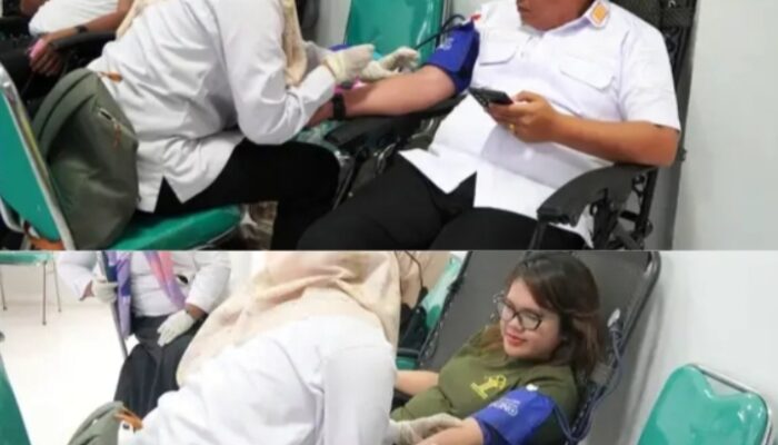 Semangat Pengabdian, Donor Darah di Lapas Lubuk Pakam Warnai Hari Bakti Kemenimipas Ke-1
