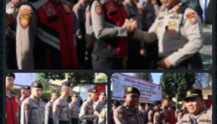Polres Tanah Karo Lepas Personel BKO Brimob dan Dit Samapta Polda Sumut