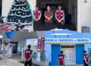 Wujudkan Rasa Aman, Sat Samapta Polres Lingga Amankan Ibadah Umat Kristiani di Dabo Singkep