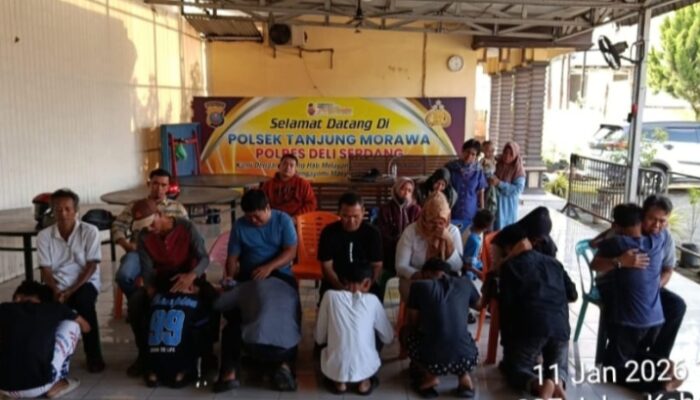 Gagalkan Aksi Tawuran, Polsek Tanjung Morawa Amankan 7 Orang Remaja Dan Barang Bukti