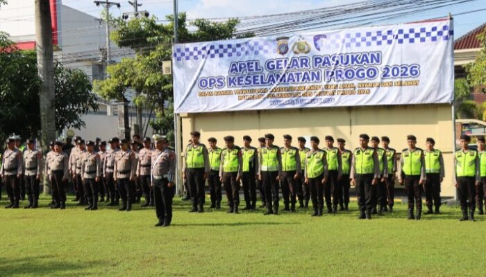 190 Personil Dalam Operasi Keselamatan Progo 2026, Waka Polres: Komitmen Tekankan Disiplin Berlalu Lintas