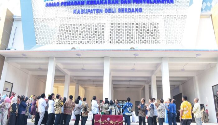Tepat Satu Tahun Kepemimpinan, Bupati-Wabup Resmikan Kantor Damkar Deli Serdang