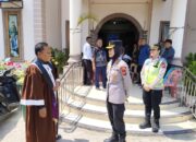 Polresta Deli Serdang Hadir Dalam Pelaksanaan Jumat Agung, Pastikan Pelaksaan Ibadah Aman dan khusyuk