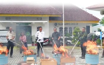 Barang Bukti Inkracht Dimusnahkan, Lapas Lubuk Pakam Perkuat Sinergi Penegakan Hukum