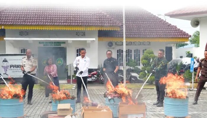 Barang Bukti Inkracht Dimusnahkan, Lapas Lubuk Pakam Perkuat Sinergi Penegakan Hukum