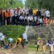 Polsek Singkep Barat Bersama Kejari Lingga, Forkopimcam dan Masyarakat Gelar Gotong Royong Jumat Bersih