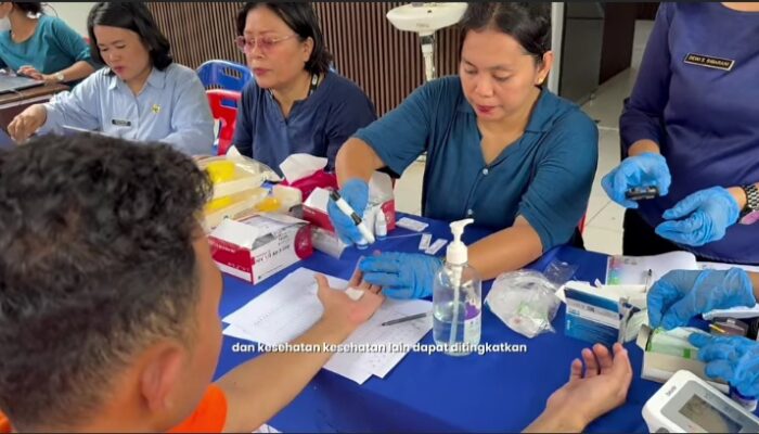 Rutan Kelas I Medan, Berikan Layanan Kesehatan Gratis Bagi Masyarakat dan Skrining TB Bagi Warga Binaan