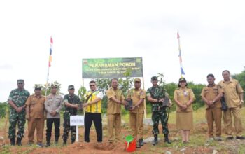 Kolaborasi Pemkab dan TNI Hijaukan Kawasan Bendungan Lau Simeme