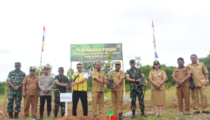 Kolaborasi Pemkab dan TNI Hijaukan Kawasan Bendungan Lau Simeme