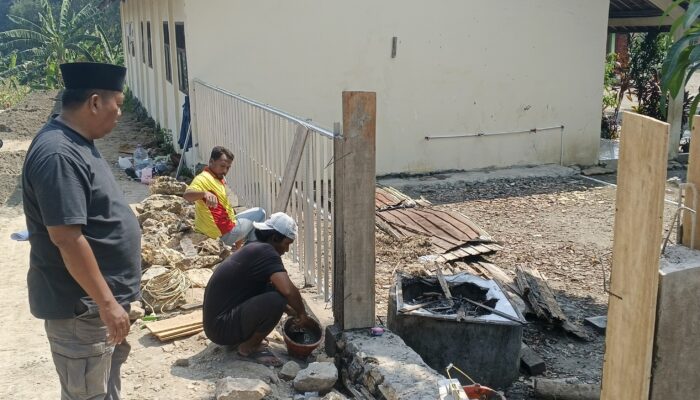 Sempat Jadi Sorotan, Pagar SDN 1 Ketro Dipermak Lebih Bagus, Akses Jalan Mulai Dipasang Paving
