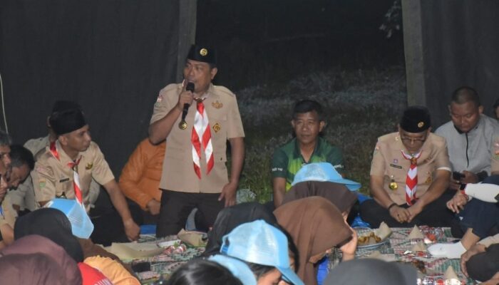 Bermalam Bersama Kontingen Jamdasu XI, Wabup Dorong Pramuka Jadi Generasi Membanggakan Deli Serdang