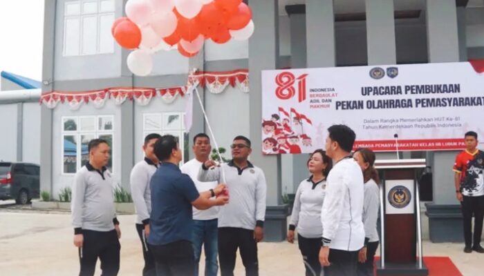 Semangat Membumbung Tinggi, Lapas Lubuk Pakam Resmi Buka Pekan Olahraga HUT RI ke-81