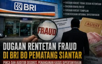 Dugaan Rentetan Fraud di BRI BO Pematang Siantar: Pinca dan Auditor Disorot, Penanganan Kasus Dipertanyakan