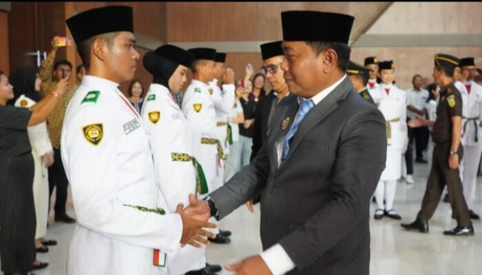 Wakil Bupati Deli Serdang Kukuhkan 45 Paskibraka Kabupaten Deli Serdang