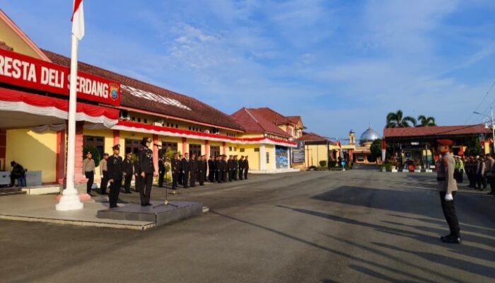Kobarkan Semangat Pengabdian, Polresta Deli Serdang Laksanakan Upacara HUT ke-81 Kemerdekaan RI