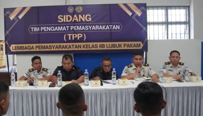 Lapas Kelas IIB Lubuk Pakam Laksanakan Sidang Tim Pengamat Pemasyarakatan